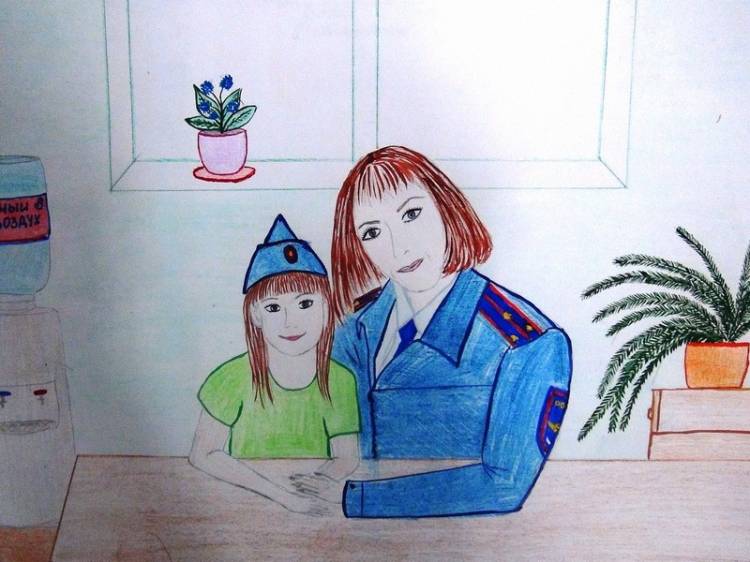 В Железноводске организовали выставку рисунков «Моя мама работает в полиции»