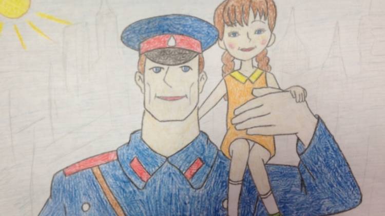 Выставку рисунков детей полицейских провели в Рузском районе