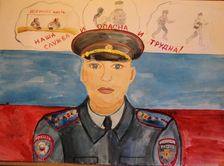 В Серове подвели итоги конкурса детских рисунков «Полиция глазами детей»