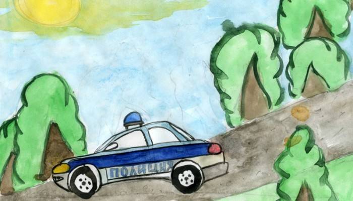 Проводится конкурс детского рисунка «Полиция глазами детей»