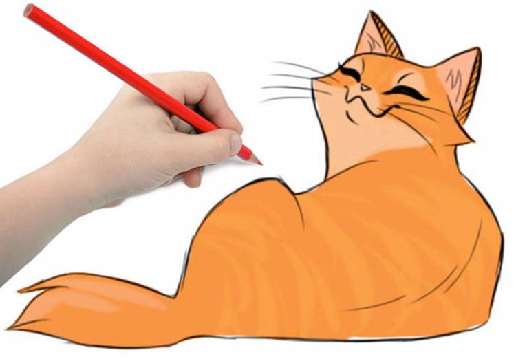 Как нарисовать кошку карандашом