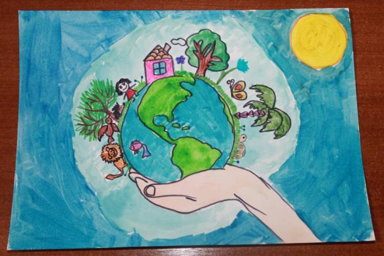 Рисунки планеты земля для детей 