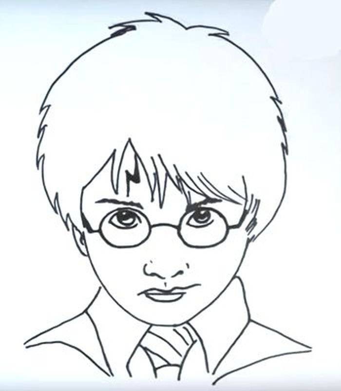 Гарри поттер рисунок карандашом легко для начинающих 