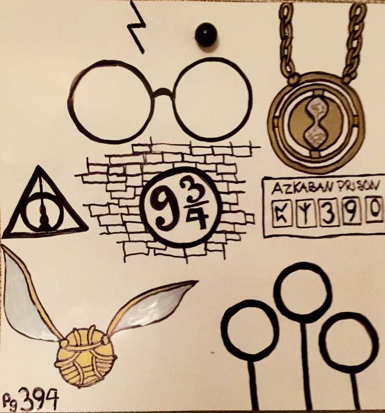 Гарри поттер рисунки карандашом для срисовки