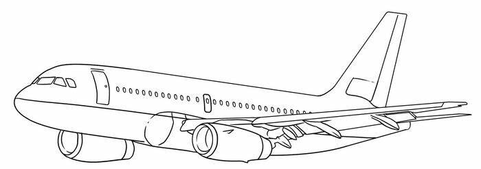 Картинки самолёта для срисовки