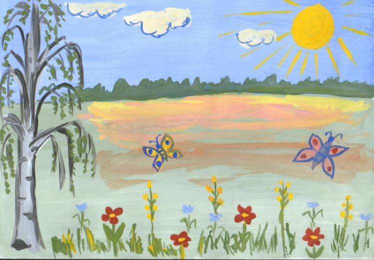 Рисунки на тему Лето для детей 