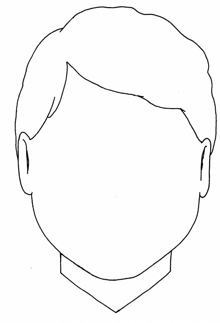 Голова человека раскраска