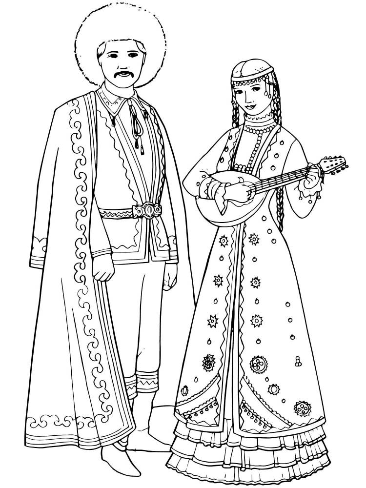 Рисунок национальный костюм народов башкортостана