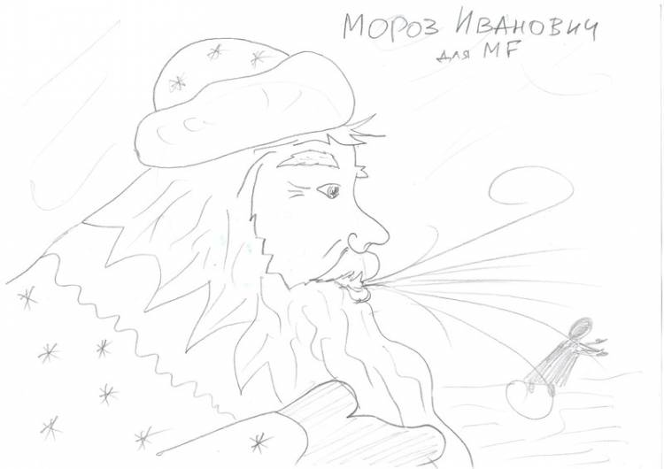 Как нарисовать иллюстрацию к сказке Мороз Иванович, поэтапный рисунок