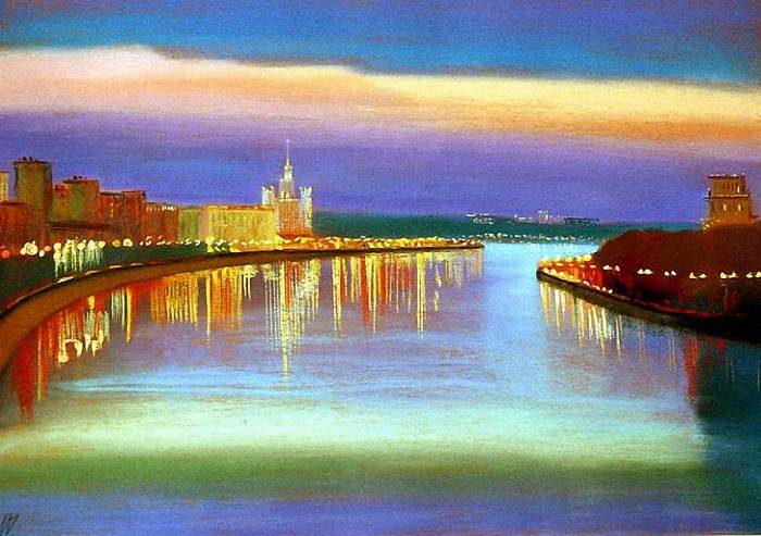 Москва-река в современной живописи