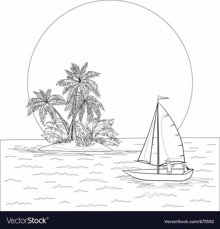 Иллюстрация к романсу островок