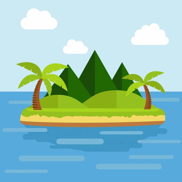 Рисунок островок