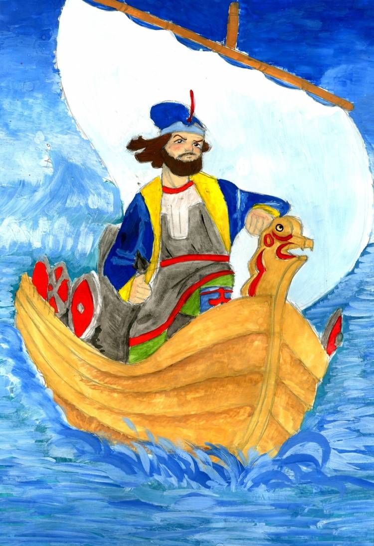 Иллюстрация к сказке Синдбад мореход