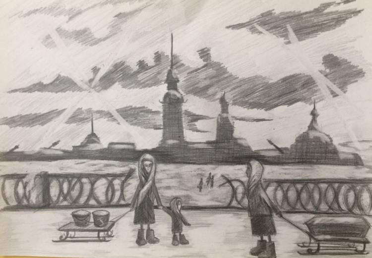 Рисунок облака ленинграда