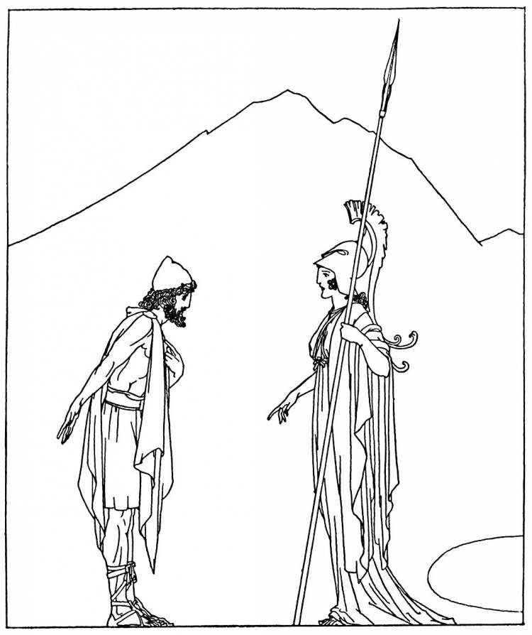 Рисунок на тему Илиада и Одиссея