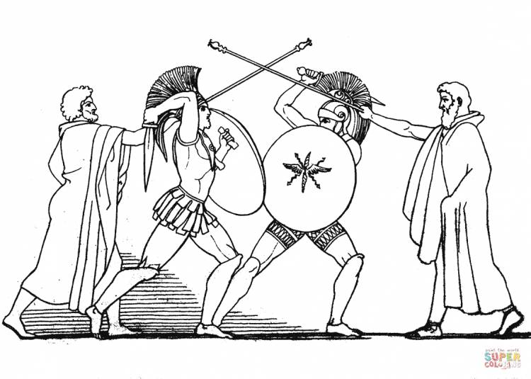 Рисунок на тему Илиада и Одиссея