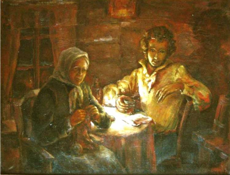 Картинка пушкин зимний вечер 