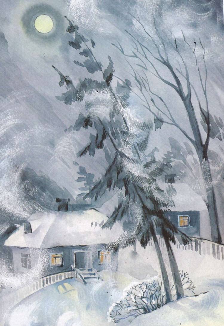 Иллюстрация к стихотворению пушкина зимнее утро