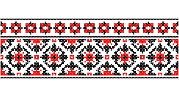 Украинский этнический орнамент бесшовный узор векторная иллюстрация словенский традиционный узор орнамент белорусский узор