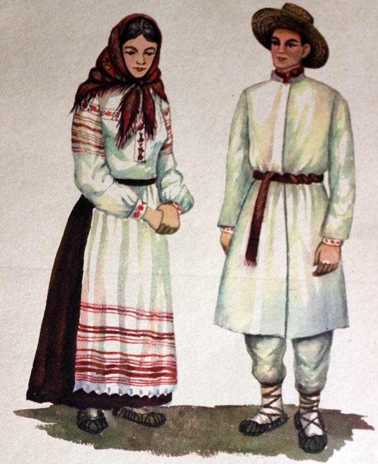 Белорусский национальный костюм для женщин и мужчин