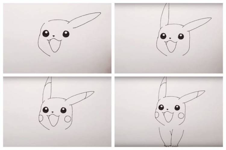 Как нарисовать Пикачу карандашом
