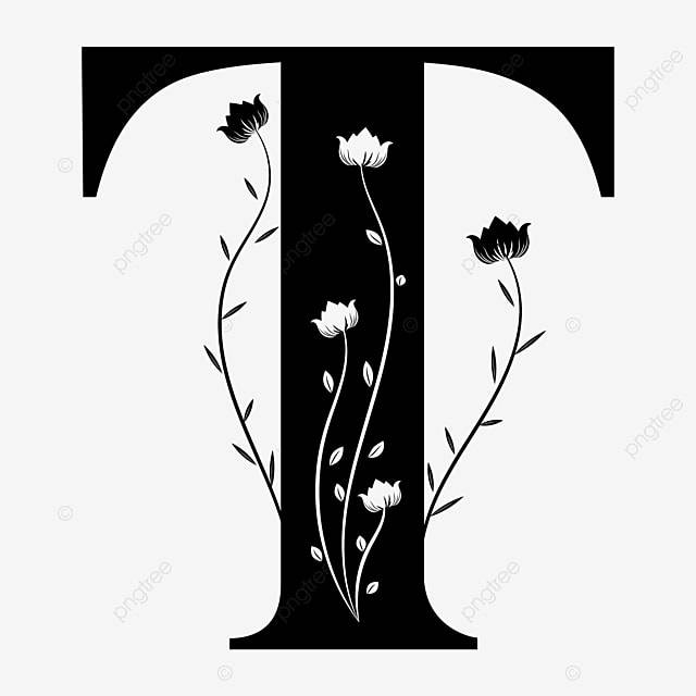 буква T с орнаментом цветочный винтаж PNG , буквы т, письмо, алфавит PNG картинки и пнг рисунок для бесплатной загрузки