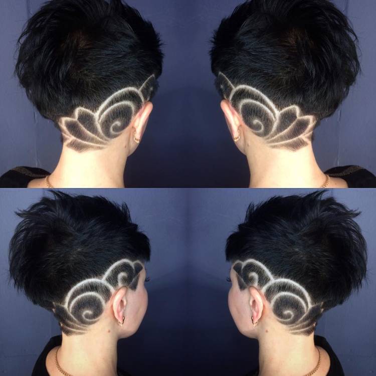 Hair tattoo на волосах