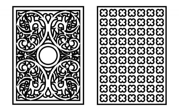 Черные узоры на белом фоне исламские и геометрические мотивы для чпу и лазерной резки