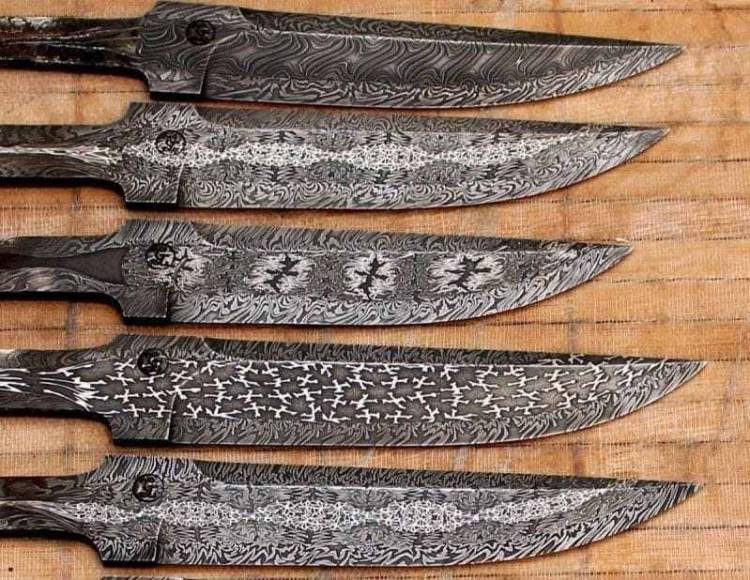 Ножи изготовленные из дамасской стали