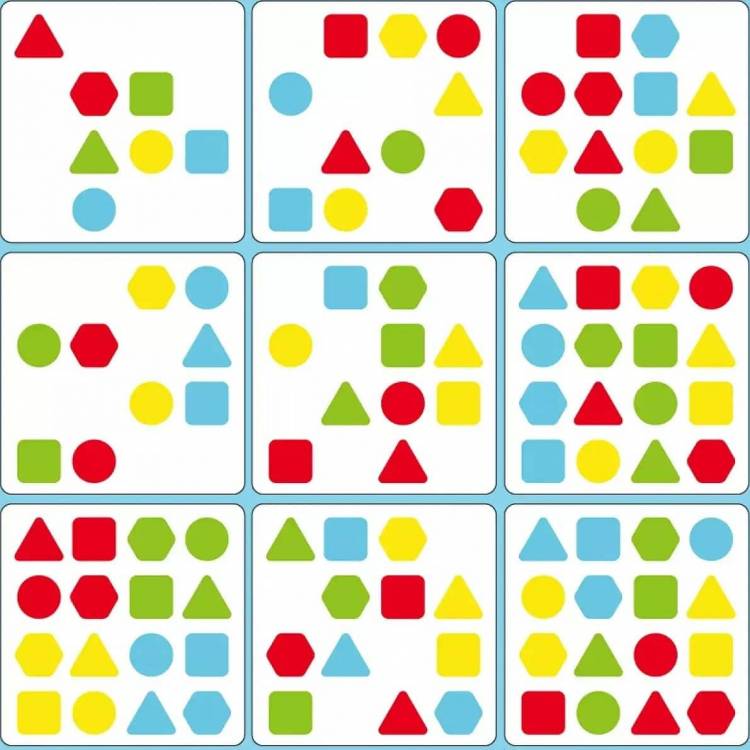 Дидактическая игра выложи по образцу рисунок из геометрических фигур со звонком Two players geometric battle (id