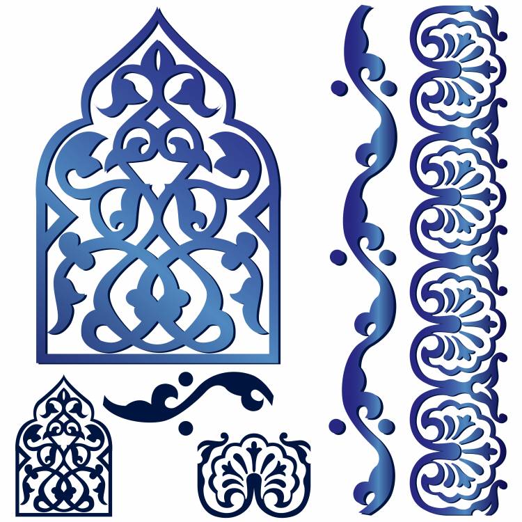 Арабские векторные орнаменты