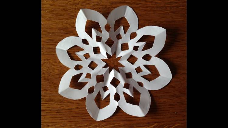 How to make a snowflake out of paper