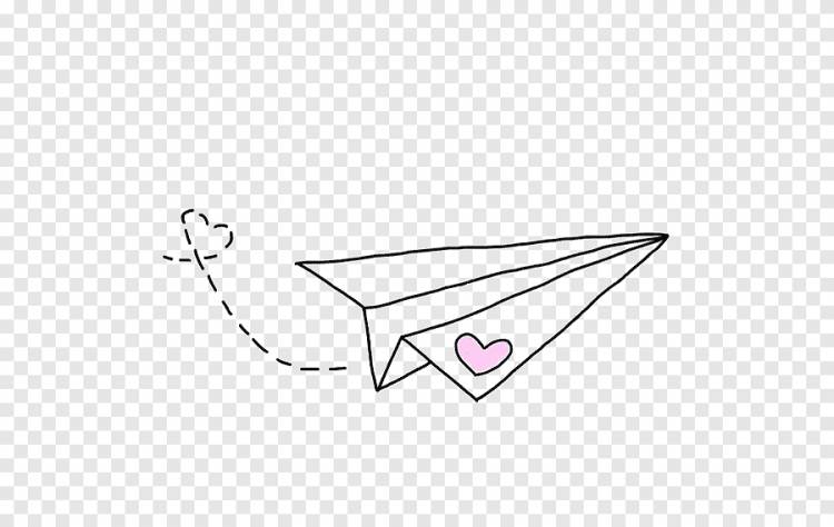 раскрашенный вручную бумажный самолетик, бумажный самолетик, любовь png