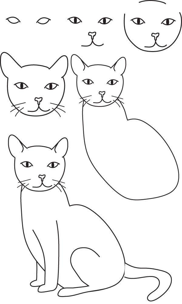 Как нарисовать домашних животных поэтапно