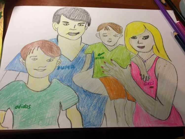 Как нарисовать семью 