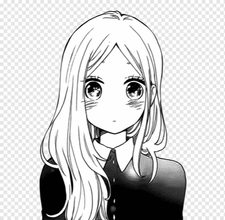 Красивые черно белые рисунки аниме 
