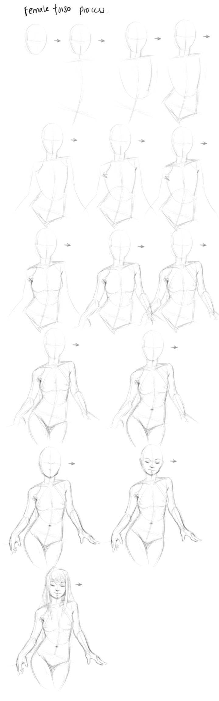 Как нарисовать женское тело