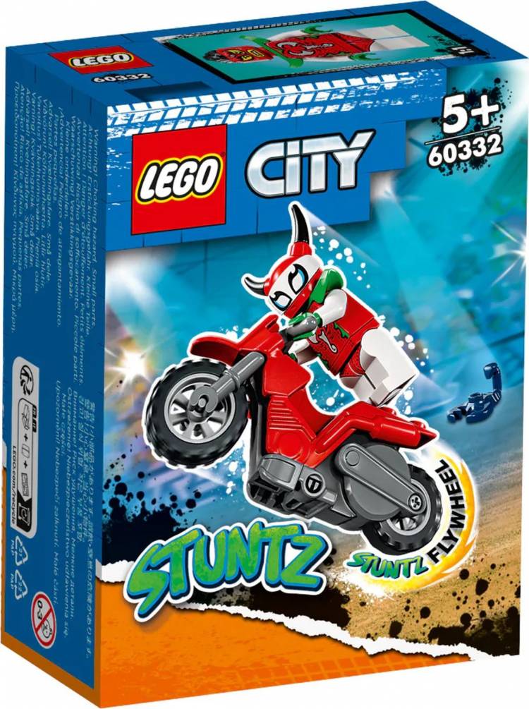 Конструктор LEGO City Stuntz Безрассудный трюковой мотоцикл со скорпионом