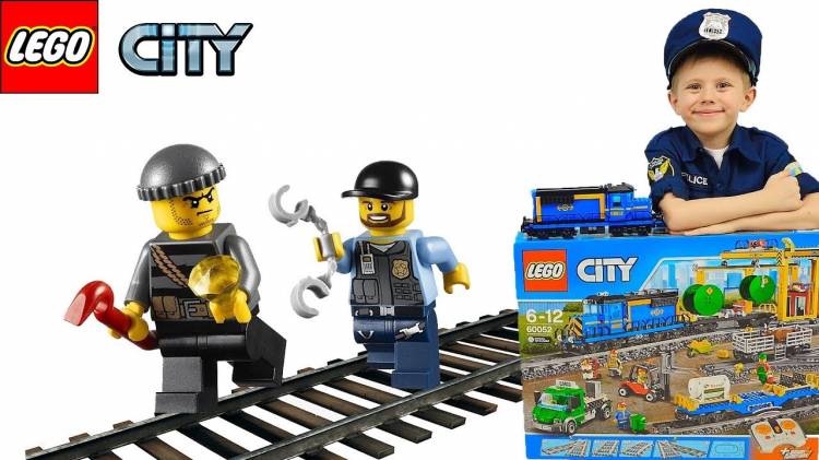 LEGO CITY CARGO TRAIN and attack of lego bandits