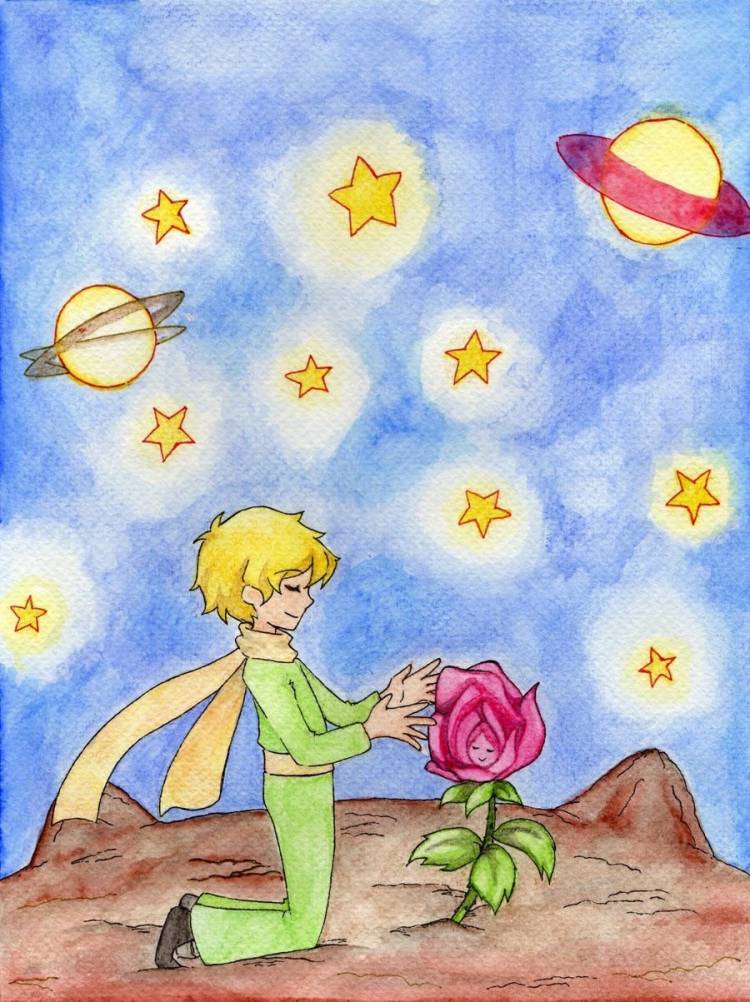 Рисунок к произведению маленький принц