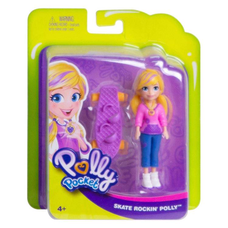 Polly Pocket® Кукла Полли на скейте (FTP