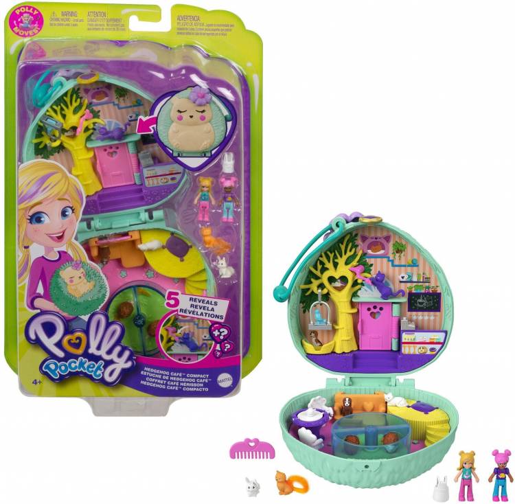 Игровой набор Polly Pocket Кафе Ежик ,с