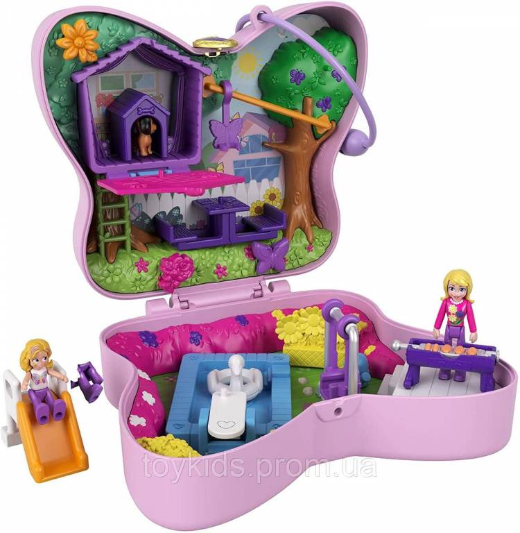 Игровой набор Полли Покет Карманный мир Бабочка Polly Pocket Butterfly Mattel (GTN