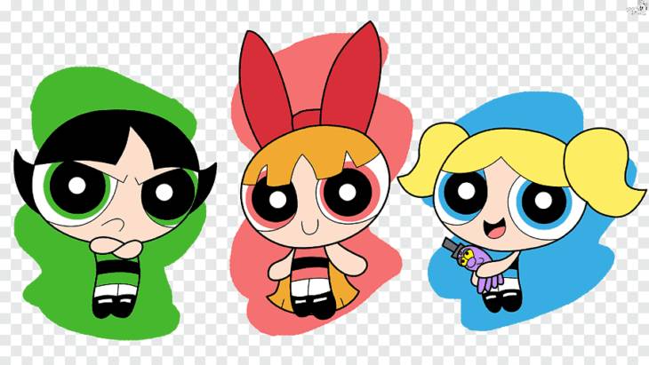 Персонажи из мультфильма Суперкрошки (powerpuff girls) для срисовки 