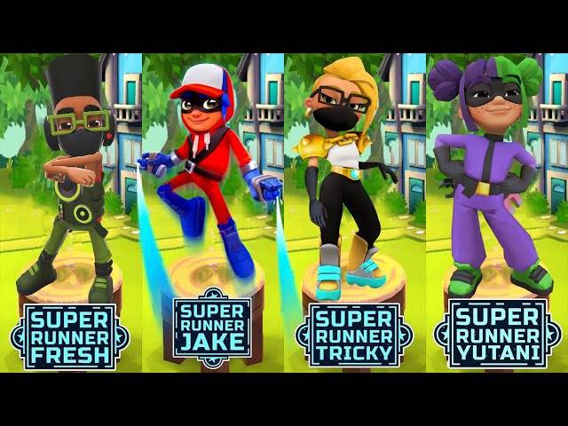 Tag with Super Runner Jake vs Super Runner Tricky vs Super Runner Fresh vs Super Runner Yutani