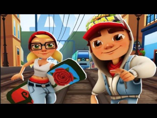 Subway Surfers Париж Соревнование Джейк VS Трики