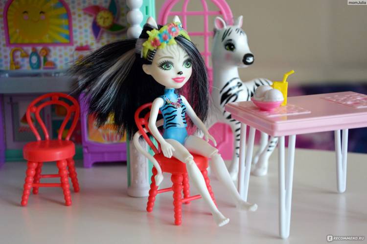 Mattel Набор Enchantimals с большими зверюшками Zelena Zebra amp; Hoofette FKY