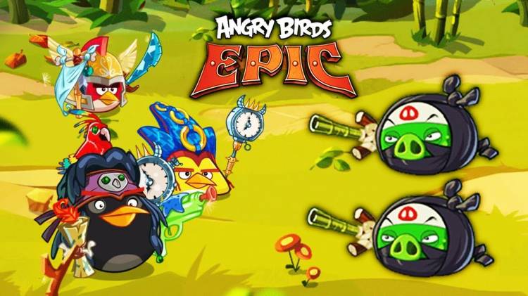 СВИНЬИ НИНДЗЯ ПОХИТИЛИ ЗЛЫХ ПТИЧЕК Мультяшная игра про птиц Angry Birds Epic