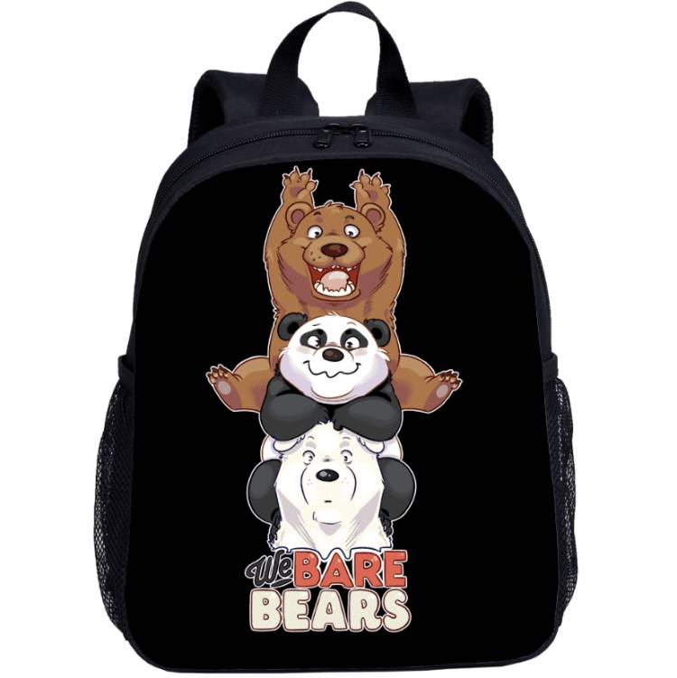 черный школьный рюкзак Вся правда о медведях (We Bare Bears), цены в Москве на Мегамаркет