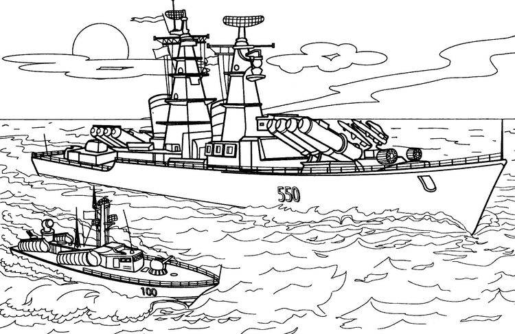 Рисунки военных кораблей для срисовки